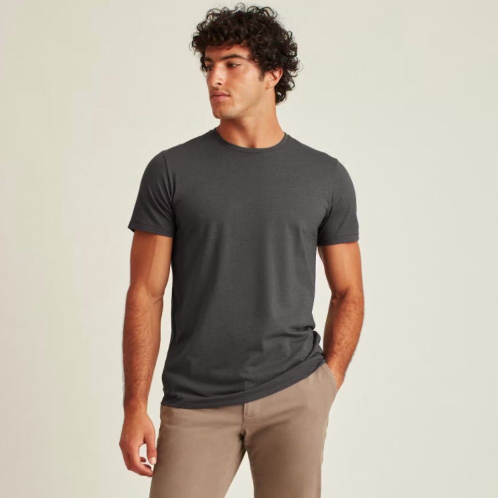 Bonobos Grey Pima Performance Tee 100% Cotton